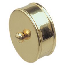 medium brass effect end cap