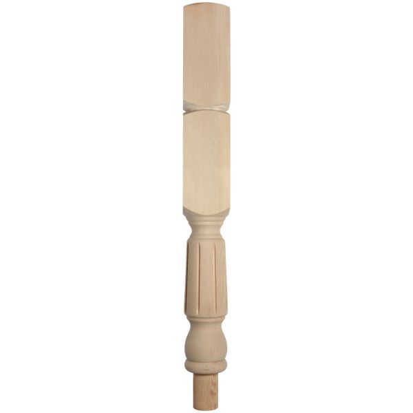 Hemlock Fluted Double Block Newel Post | Jackson Woodturners