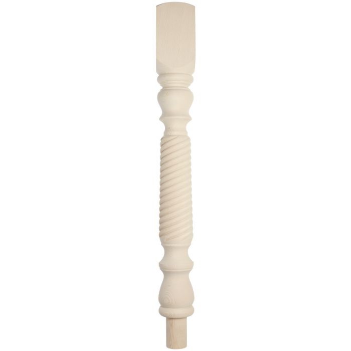 Ash Barley Twist Winder Newel Post 