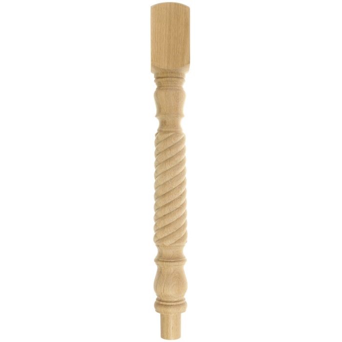 Oak Barley Twist Newel Post