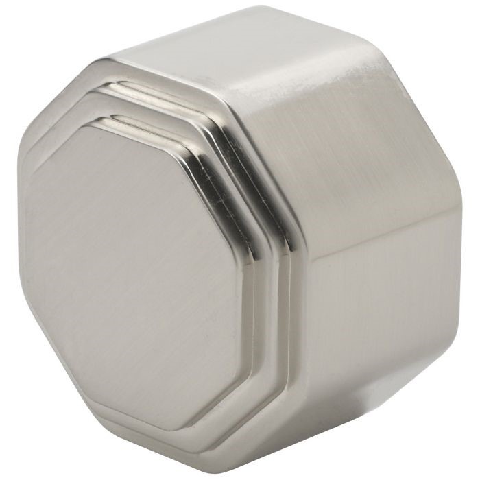 Brushed Nickel Octagonal End Cap