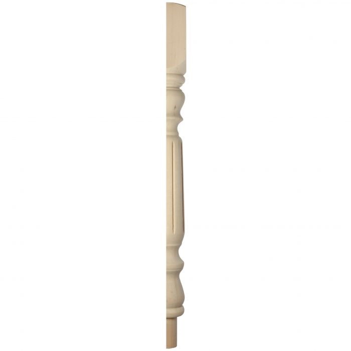 Hemlock Fluted Newel Post Half 