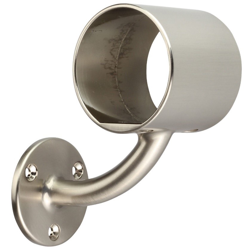 Mopstick nickel handrail bracket